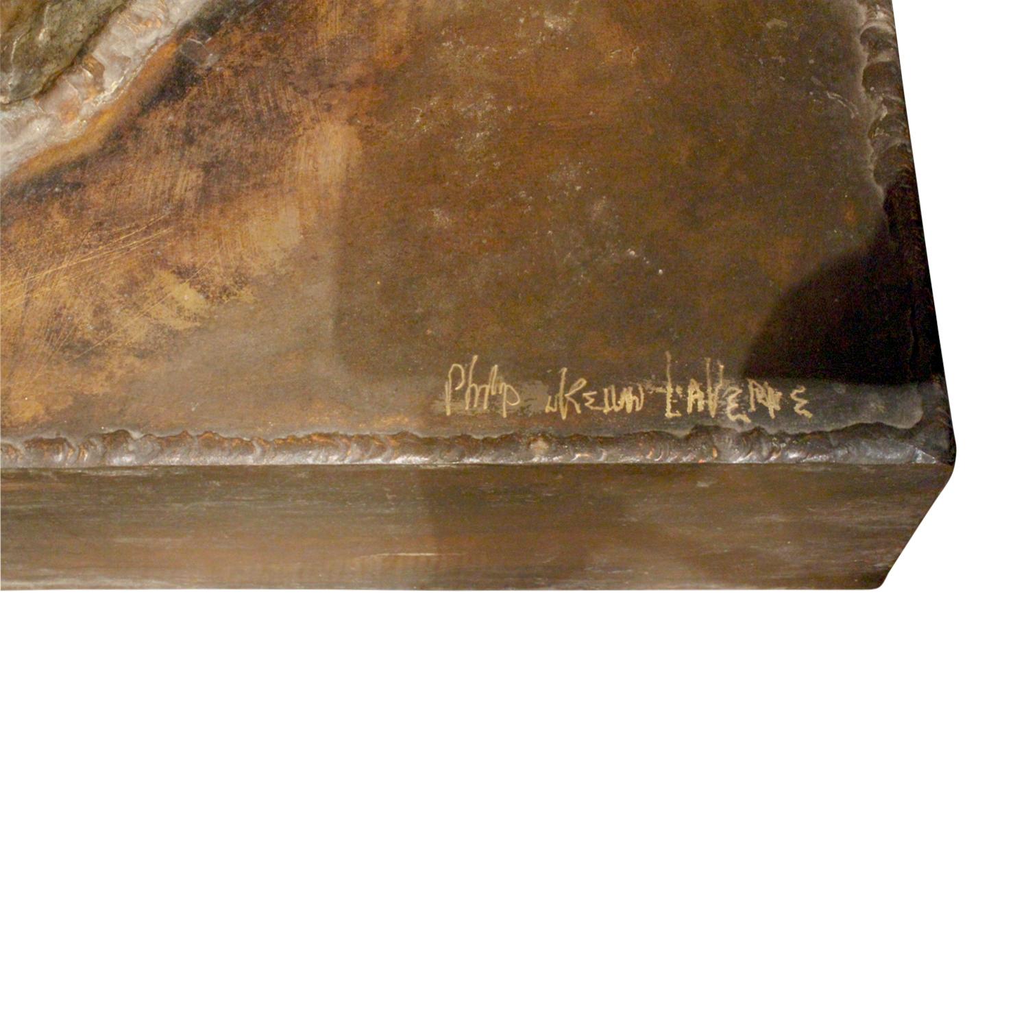 Philip & Kelvin LaVerne Bedeutende beleuchtete Bronzeskulpturen ca. 1970 (Signiert) im Angebot 6
