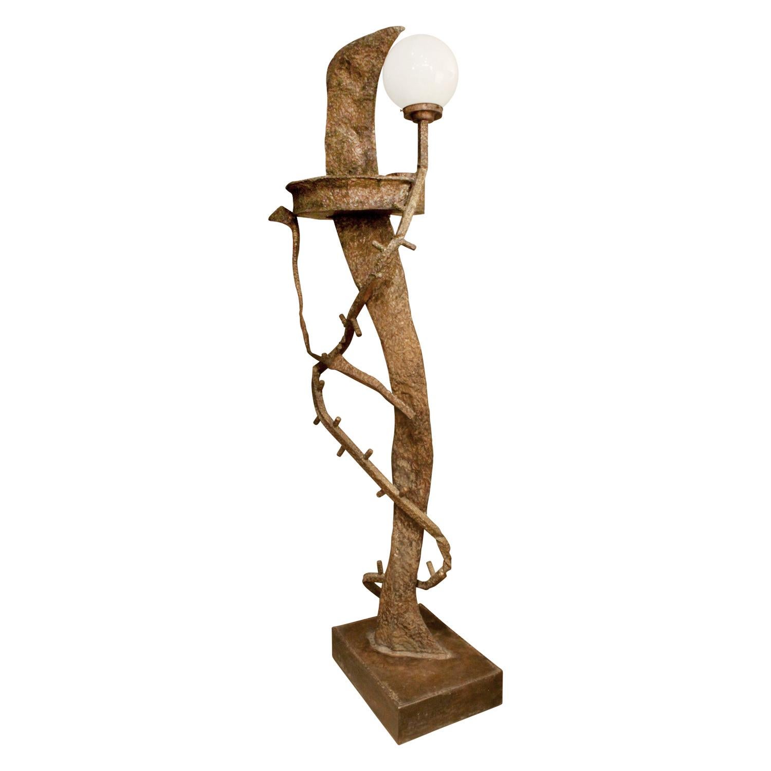 Philip & Kelvin LaVerne Bedeutende beleuchtete Bronzeskulpturen ca. 1970 (Signiert) (Handgefertigt) im Angebot