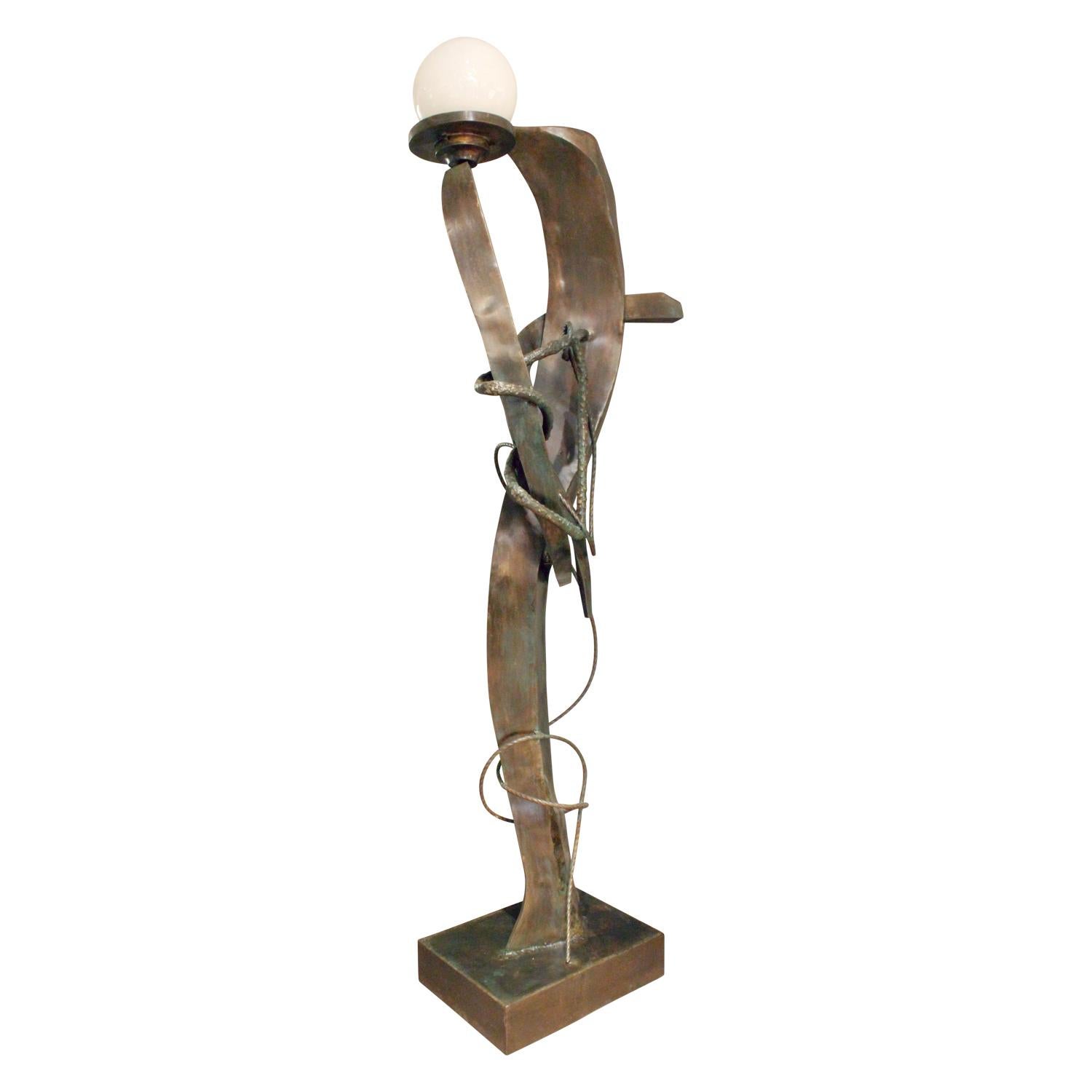 Philip & Kelvin LaVerne Bedeutende beleuchtete Bronzeskulpturen ca. 1970 (Signiert) im Zustand „Hervorragend“ im Angebot in New York, NY