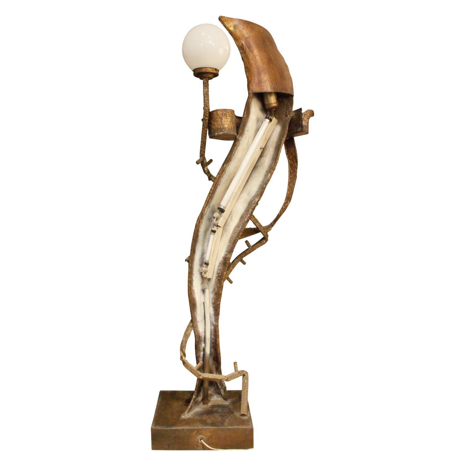 Philip & Kelvin LaVerne Bedeutende beleuchtete Bronzeskulpturen ca. 1970 (Signiert) (Ende des 20. Jahrhunderts) im Angebot