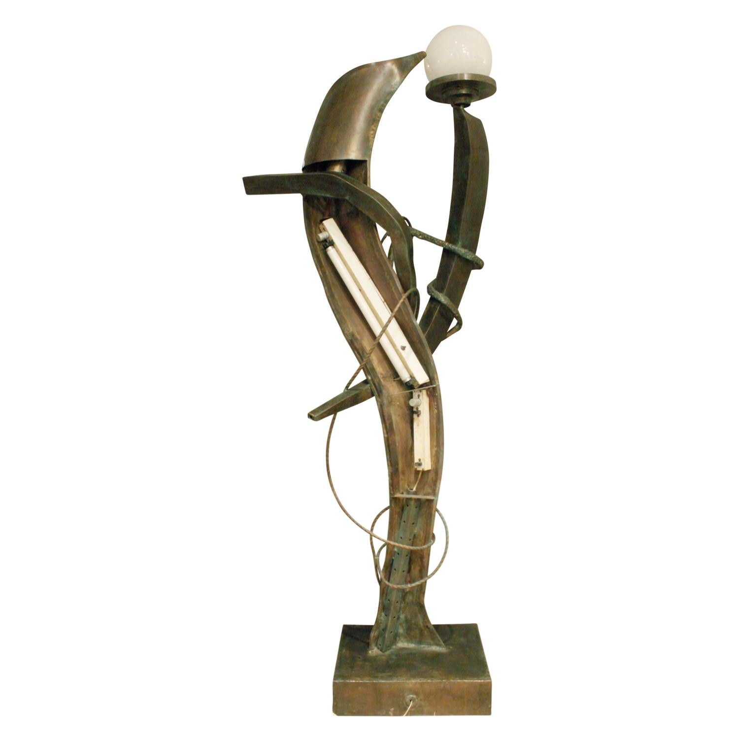 Philip & Kelvin LaVerne Bedeutende beleuchtete Bronzeskulpturen ca. 1970 (Signiert) im Angebot 1