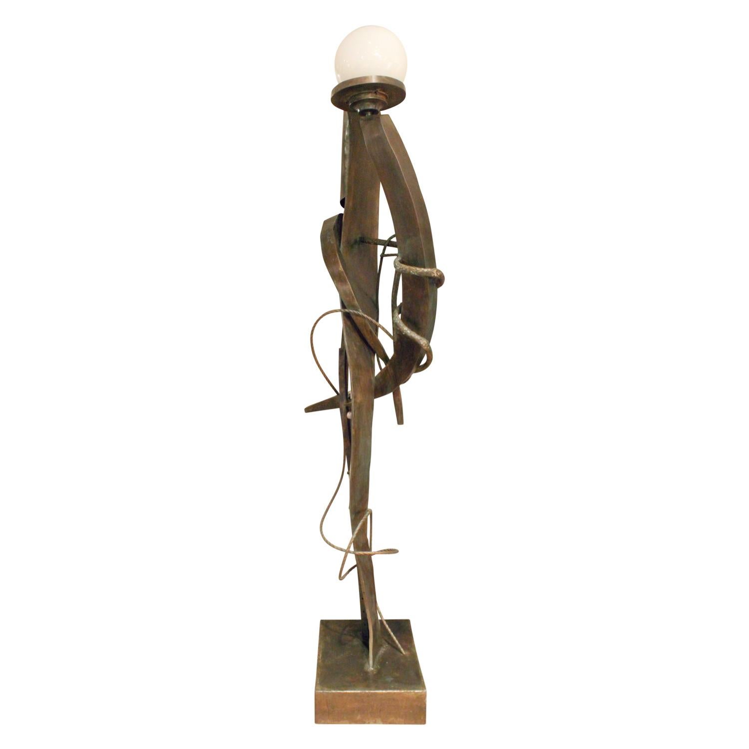 Philip & Kelvin LaVerne Bedeutende beleuchtete Bronzeskulpturen ca. 1970 (Signiert) im Angebot 2