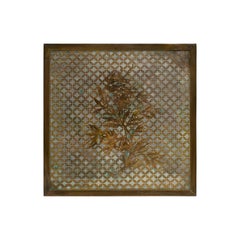 Philip and Kelvin LaVerne Kuan Su Pittura in bronzo con motivi floreali 1960 (Firmato)