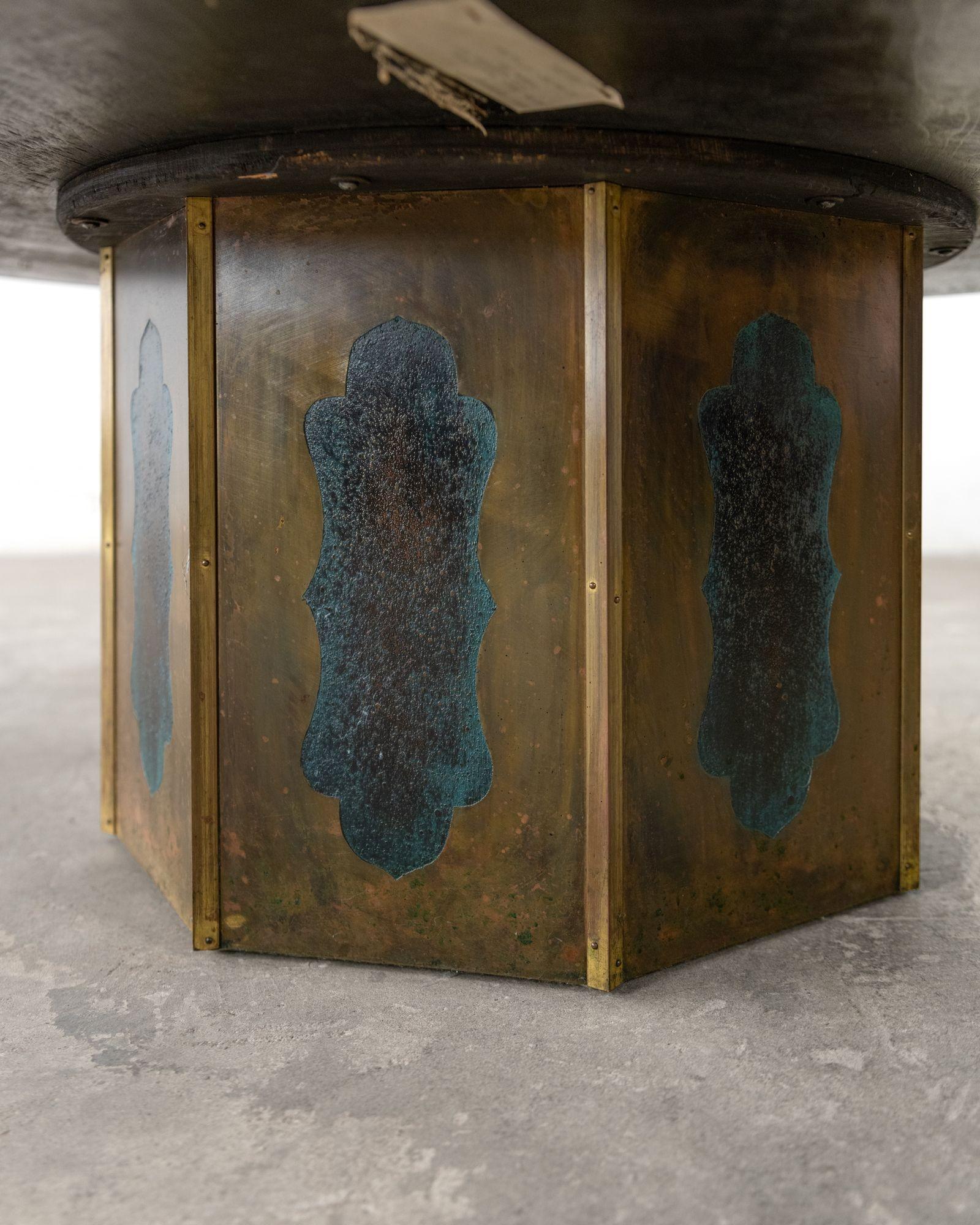 Philip & Kelvin Laverne Large Chan Cocktail Table in Bronze and Pewter For Sale 4