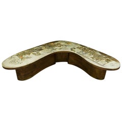 Philip & Kelvin LaVerne Rare & Unique Coffee Table 1960s 'Signed'