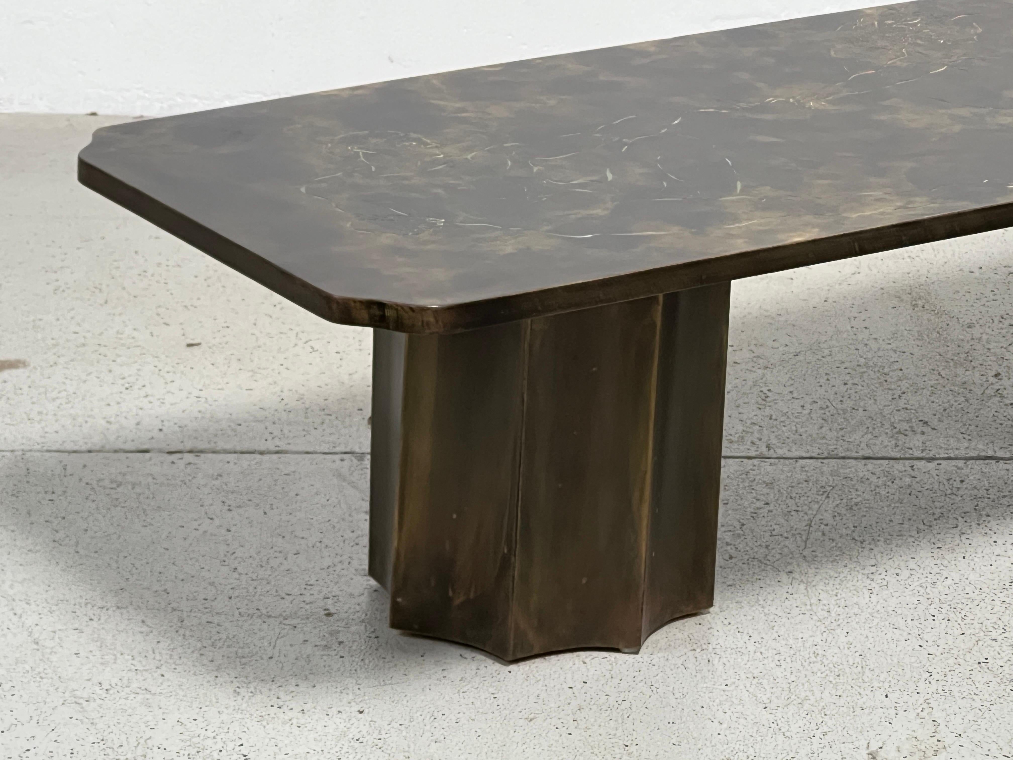 Bronze Table basse Michelangelo de Philip & Kelvin LaVerne en vente