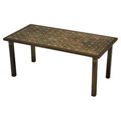 Philip & Kelvin LaVerne, Fantasia-Couchtisch aus geätzter Bronze, Mid-Century, 1960er Jahre