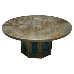 Philip & Kelvin Laverne, Mid-Century Modern, Chan Coffee Table, Bronze, 1960s