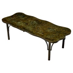Philip & Kelvin LaVerne, Couchtisch in organischer Form, Bronze, Moderne der Mitte des Jahrhunderts