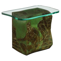 Table « Sculpture moderne » de Philip & Kelvin Laverne des années 1960, signée