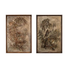 Philip & Kelvin Laverne Iconic Pair of "Chinois Plaques", 1960s, 'Signed'