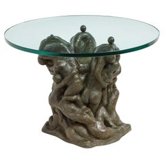 Vintage Philip 
Kelvin LaVerne Rare and Important "Eros Side Table" 1970s 
signed
