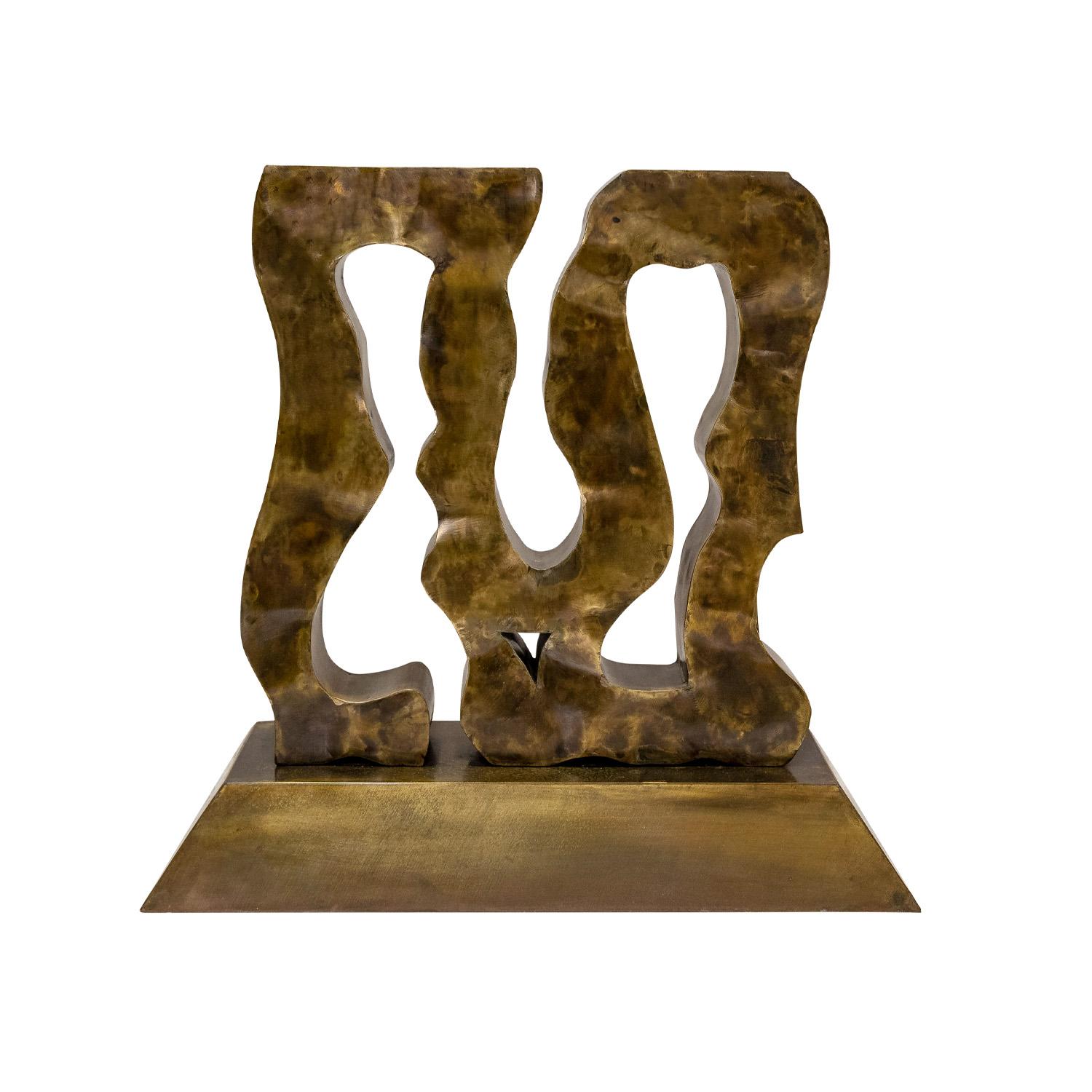 American Philip & Kelvin LaVerne Rare and Important Sculpture Dining Table 1980s (Signed) For Sale