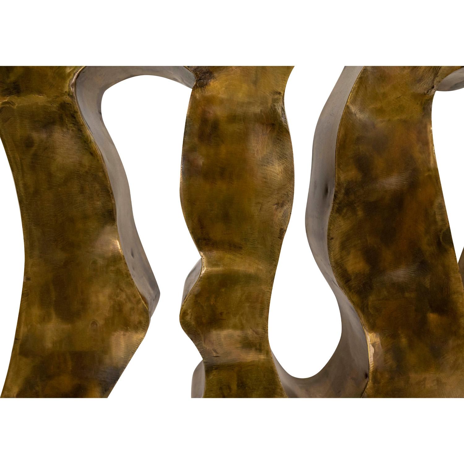 Philip & Kelvin LaVerne Rare and Important Sculpture Dining Table 1980s (Signed) In Excellent Condition For Sale In New York, NY