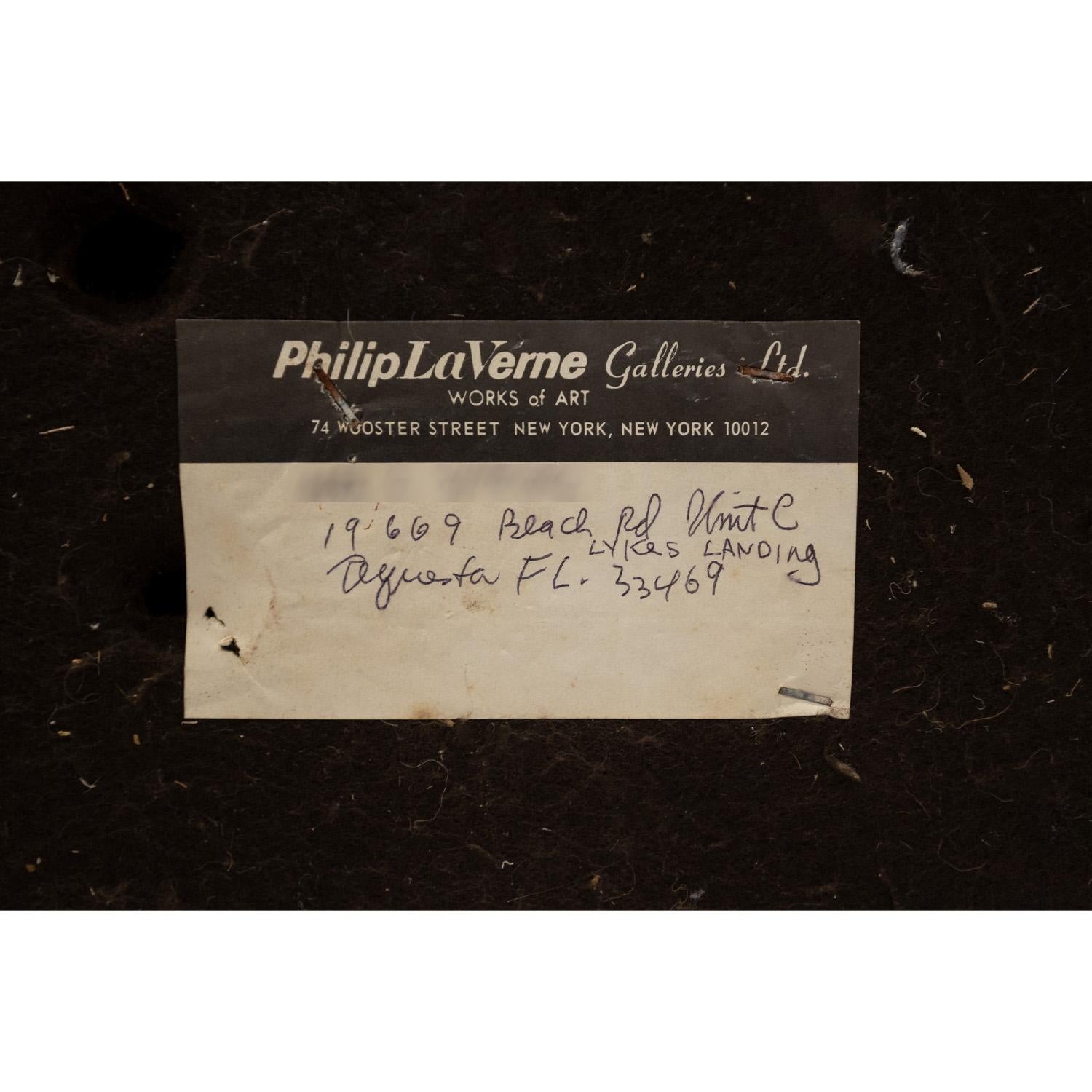 Late 20th Century Philip & Kelvin LaVerne Rare and Important Sculpture Dining Table 1980s (Signed) For Sale