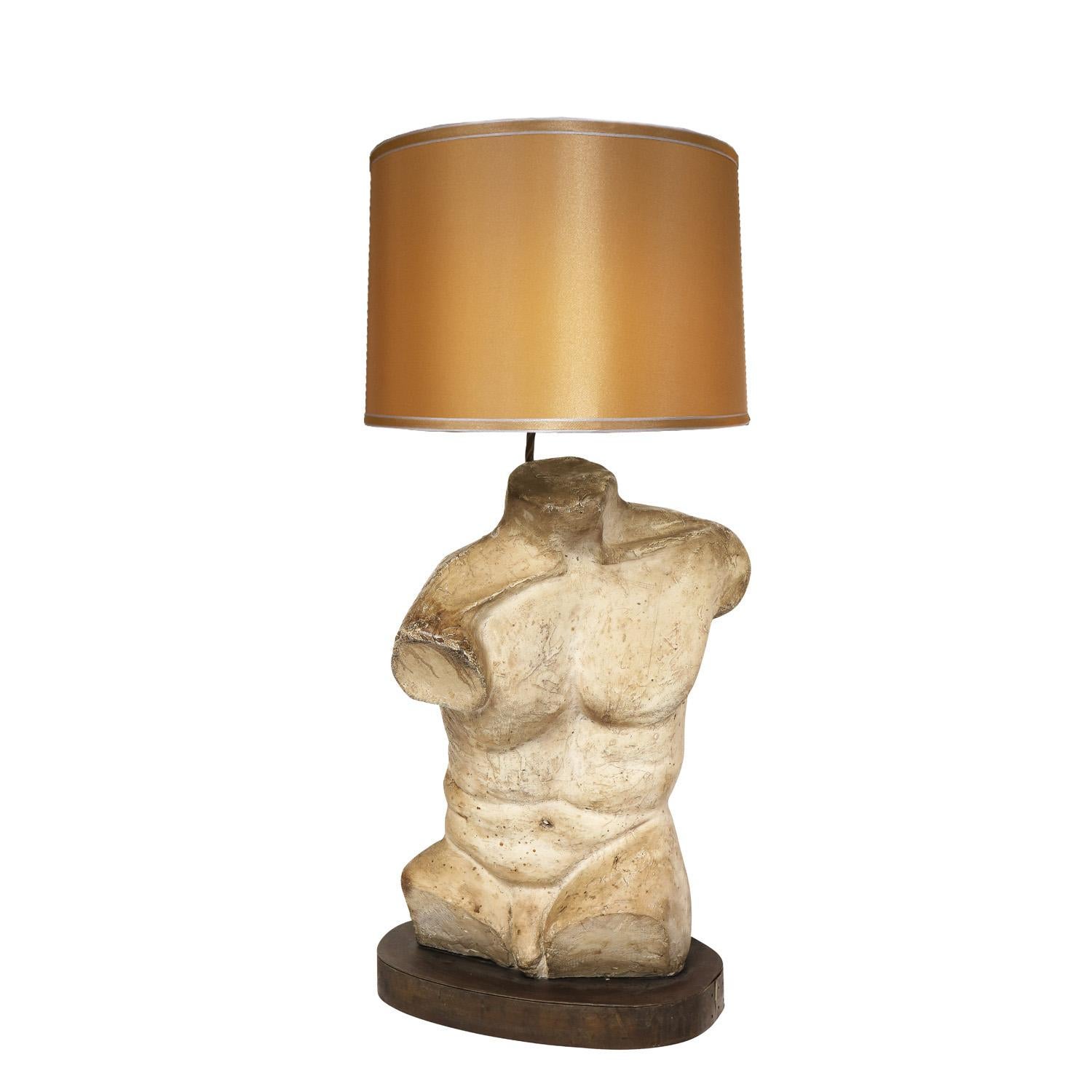 Mid-Century Modern Philip & Kelvin Laverne Rare and Important Torso Table Lamps Ca. 1970, 'Signed'