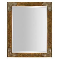 Philip & Kelvin LaVerne Rare and Significant "Kaun" Corner Mirror 1960s (Signed)