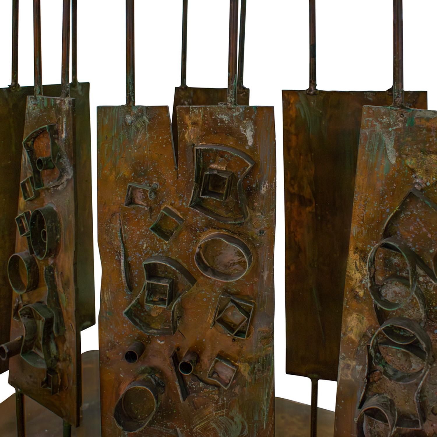 Philip and Kelvin LaVerne Rare Dance of Fauves Console Table 1960 (Signé & Daté) Excellent état - En vente à New York, NY