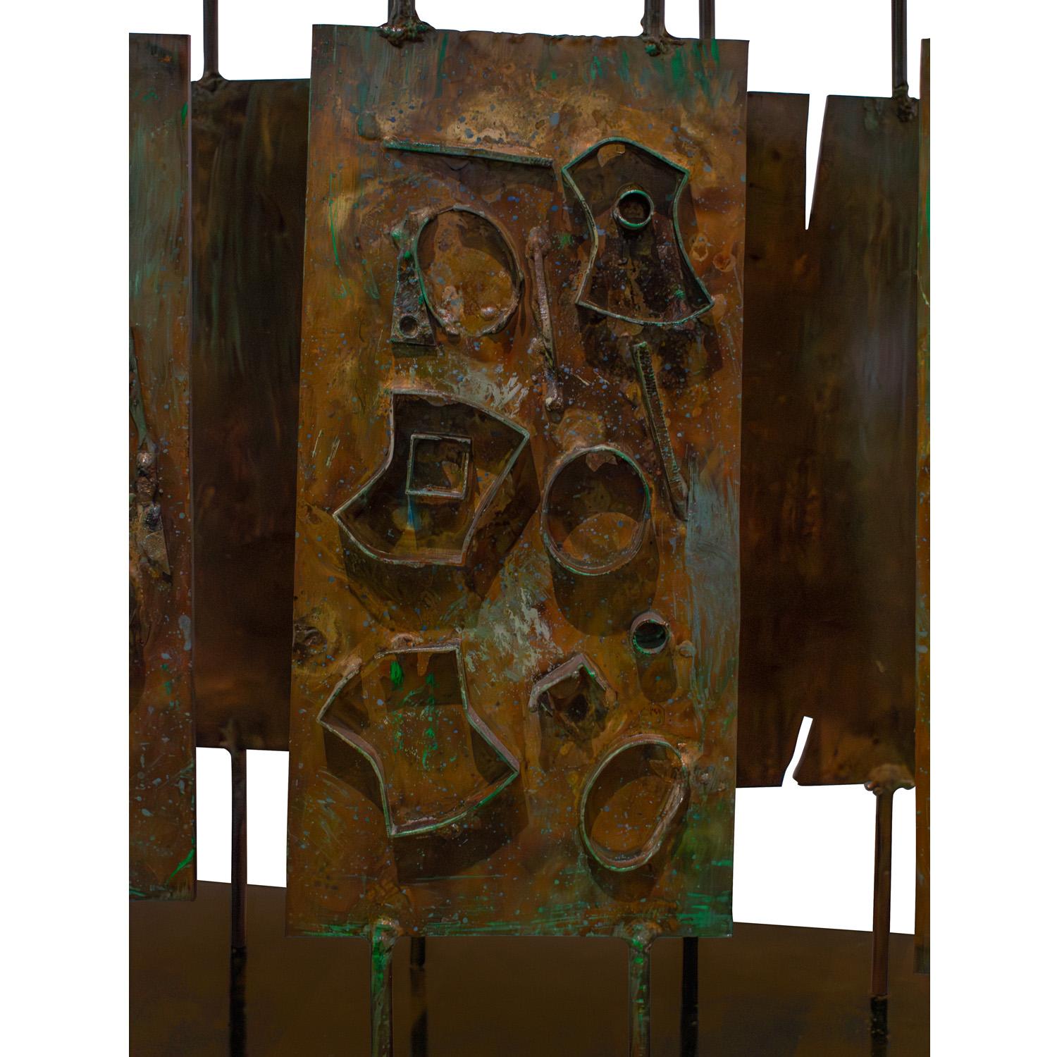 Milieu du XXe siècle Philip and Kelvin LaVerne Rare Dance of Fauves Console Table 1960 (Signé & Daté) en vente