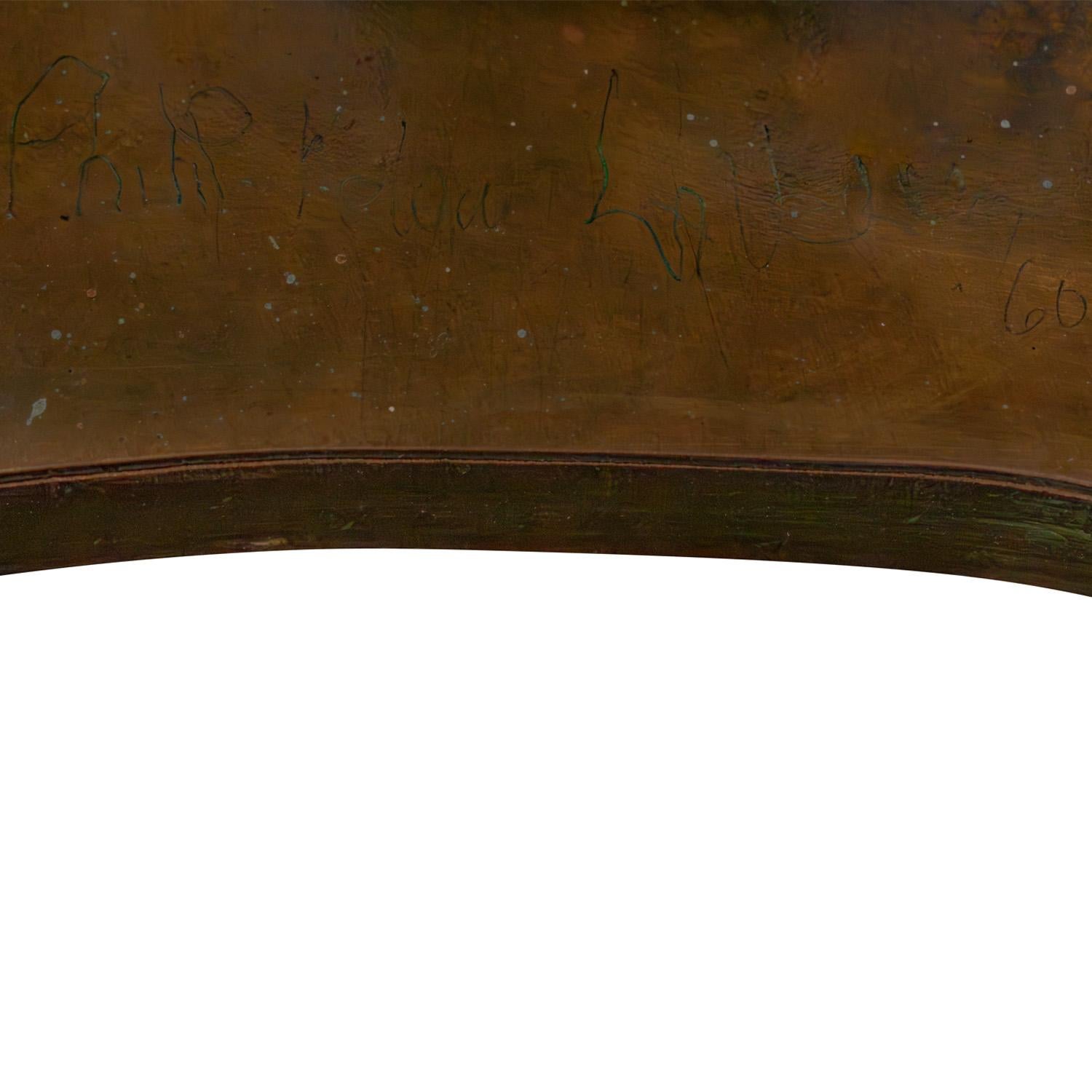 Bronze Philip and Kelvin LaVerne Rare Dance of Fauves Console Table 1960 (Signé & Daté) en vente
