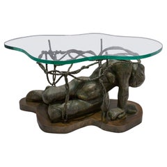 Table basse « Persephone Enslaved » rare de Philip & Kelvin LaVerne des années 1970 (signée)