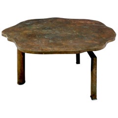 Philip & Kelvin Laverne Rare 'Turtle Table' in Patinated Bronze, 1960s