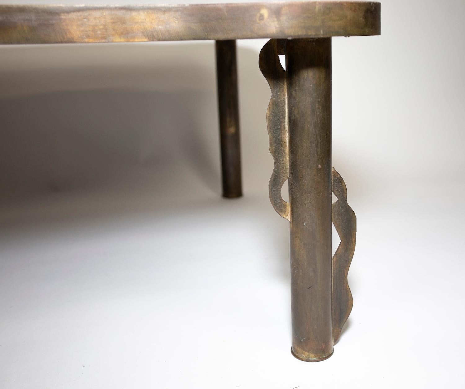 römischer Tisch von Philip & Kelvin Laverne (Bronze) im Angebot