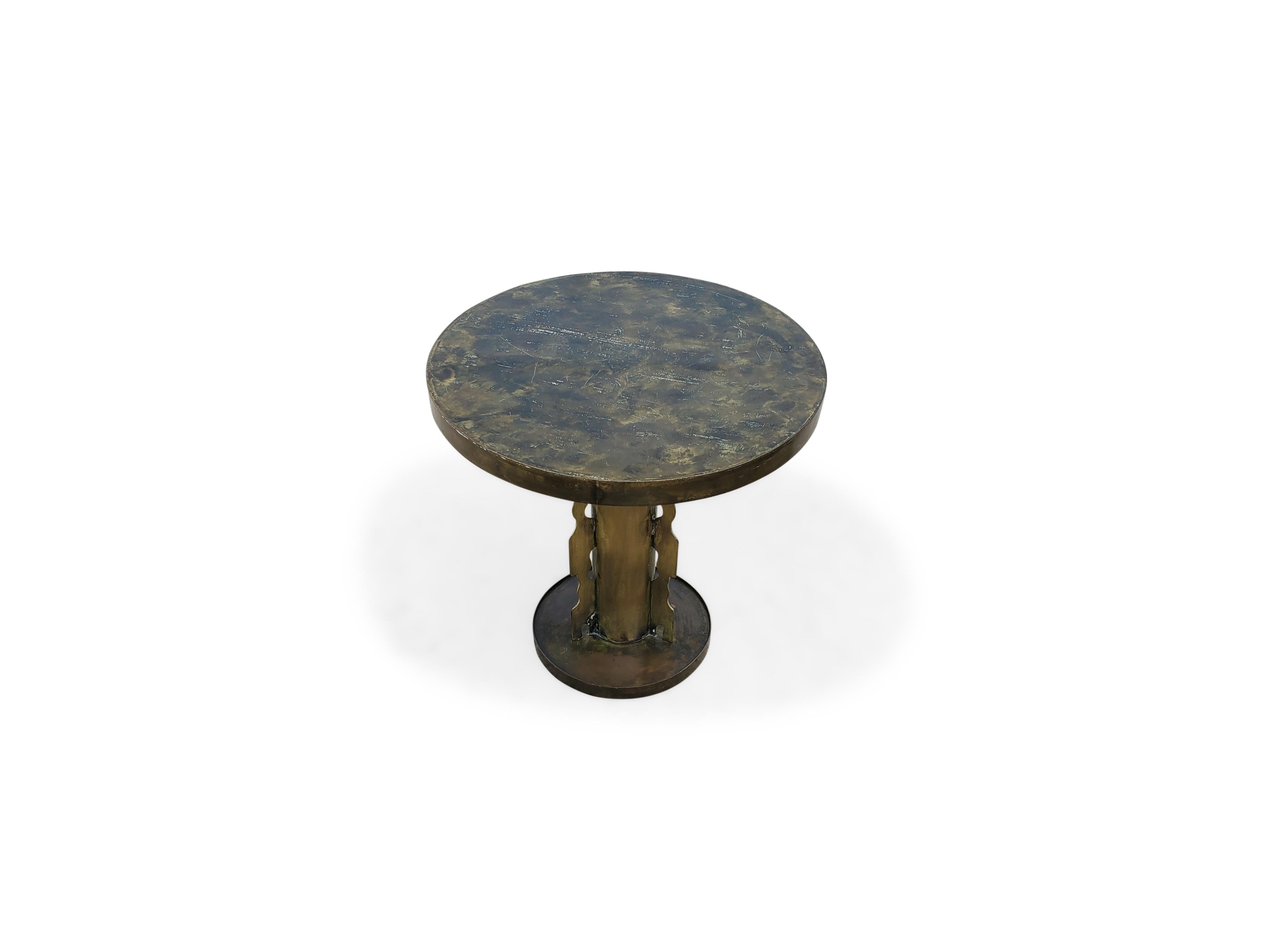 Bronze Philip & Kelvin LaVerne Round Side Table