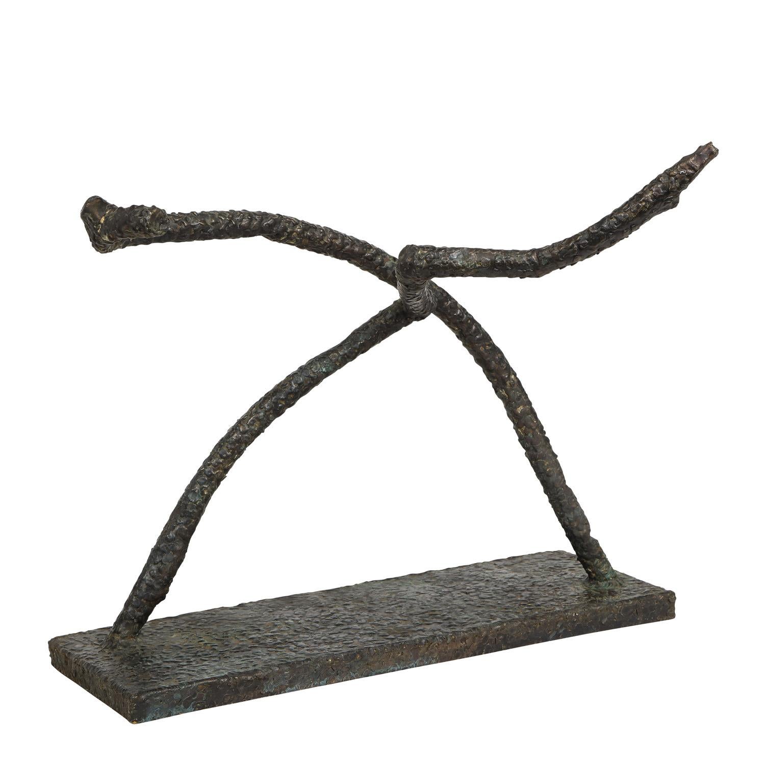 Philip & Kelvin LaVerne Skulptur „Der Läufer“ in Bronze, signiert, 1970er Jahre (Moderne) im Angebot