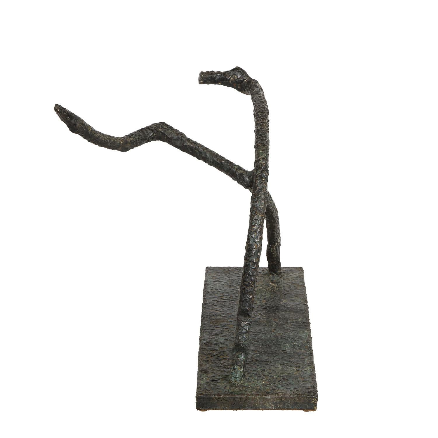 Philip & Kelvin LaVerne Skulptur „Der Läufer“ in Bronze, signiert, 1970er Jahre (amerikanisch) im Angebot