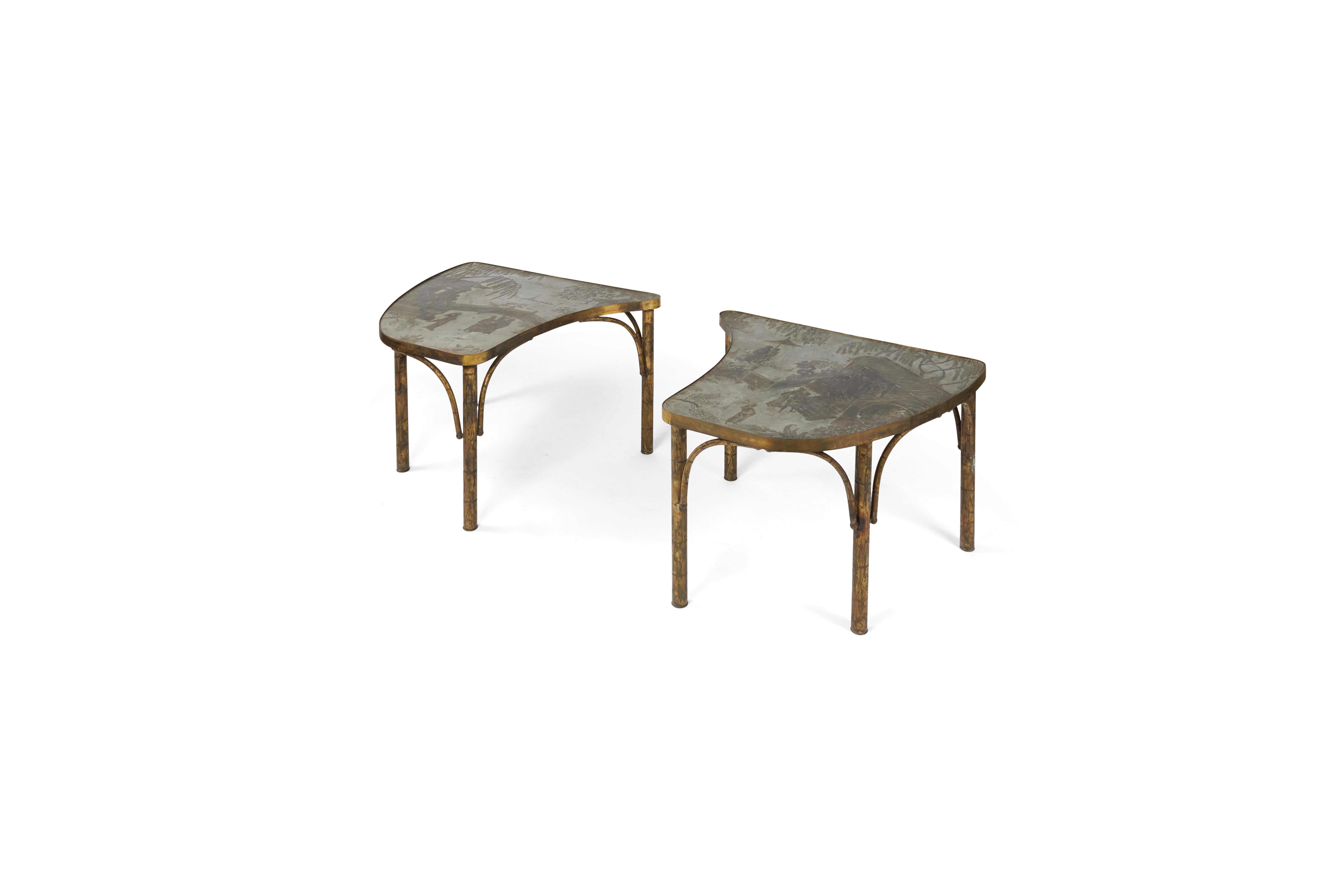 American Philip & Kelvin LaVerne Tao Coffee Table and End Table Set