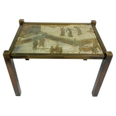 Philip & Kelvin Laverne "Tao" Side Table in Bronze, 1960s