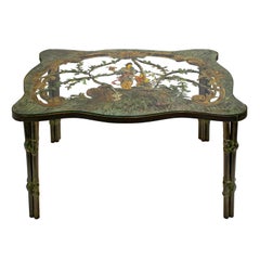 Philip & Kelvin LaVerne Unique Pierced Bronze Coffee Table 1960s (Signed)