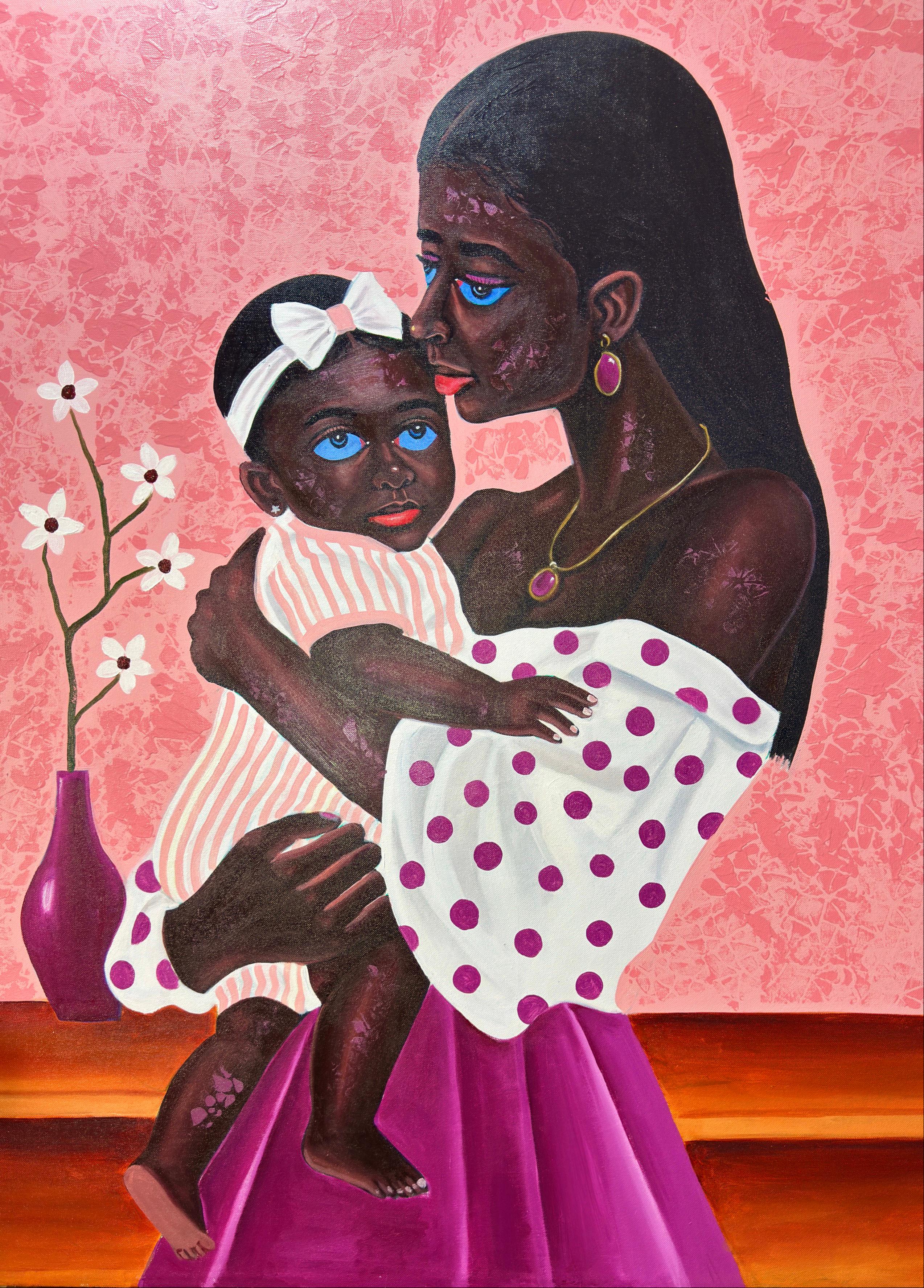 Mother's Love 2 Acrylic Painting on Canvas, 130 x 100 cm, New
