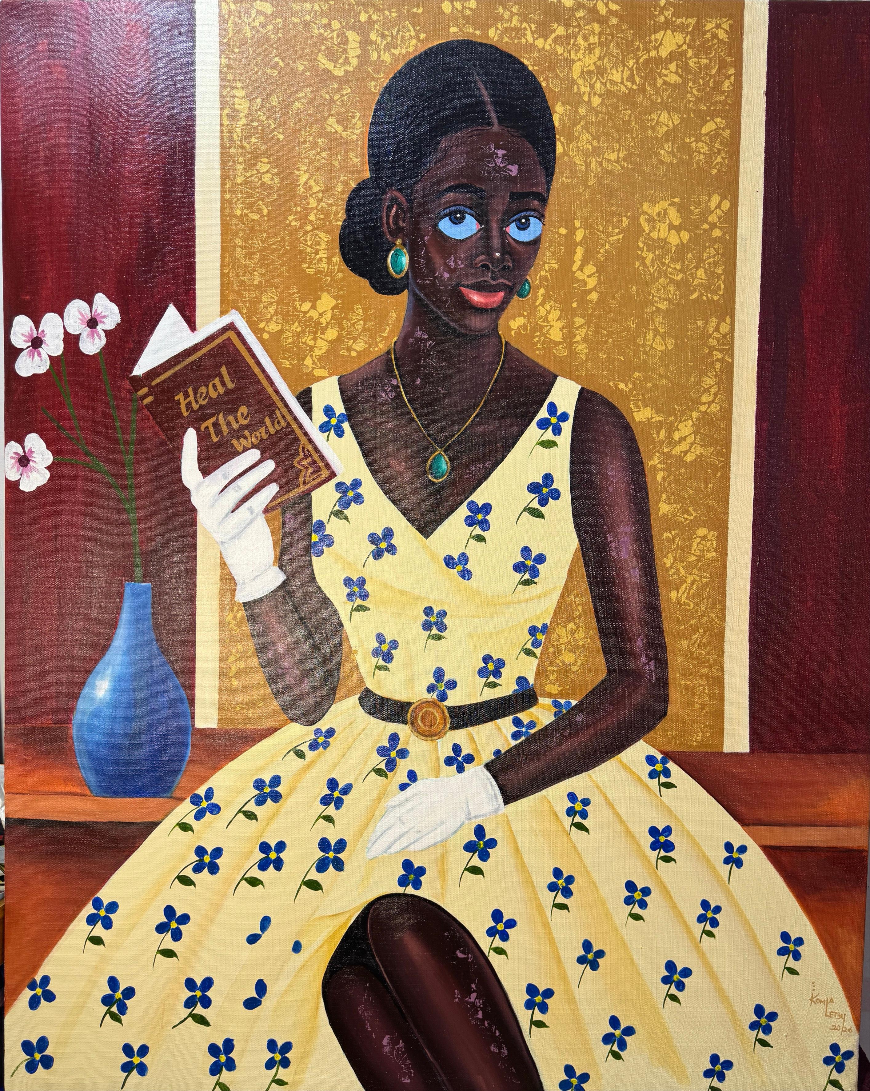 Queen in Me, Acrylic on Canvas, 150 x 120 cm, Contemporary Art
