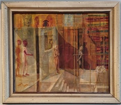 Surrealistisches Gemälde des 20. Jahrhunderts von Philip Krevoruck, Wpa-Ära