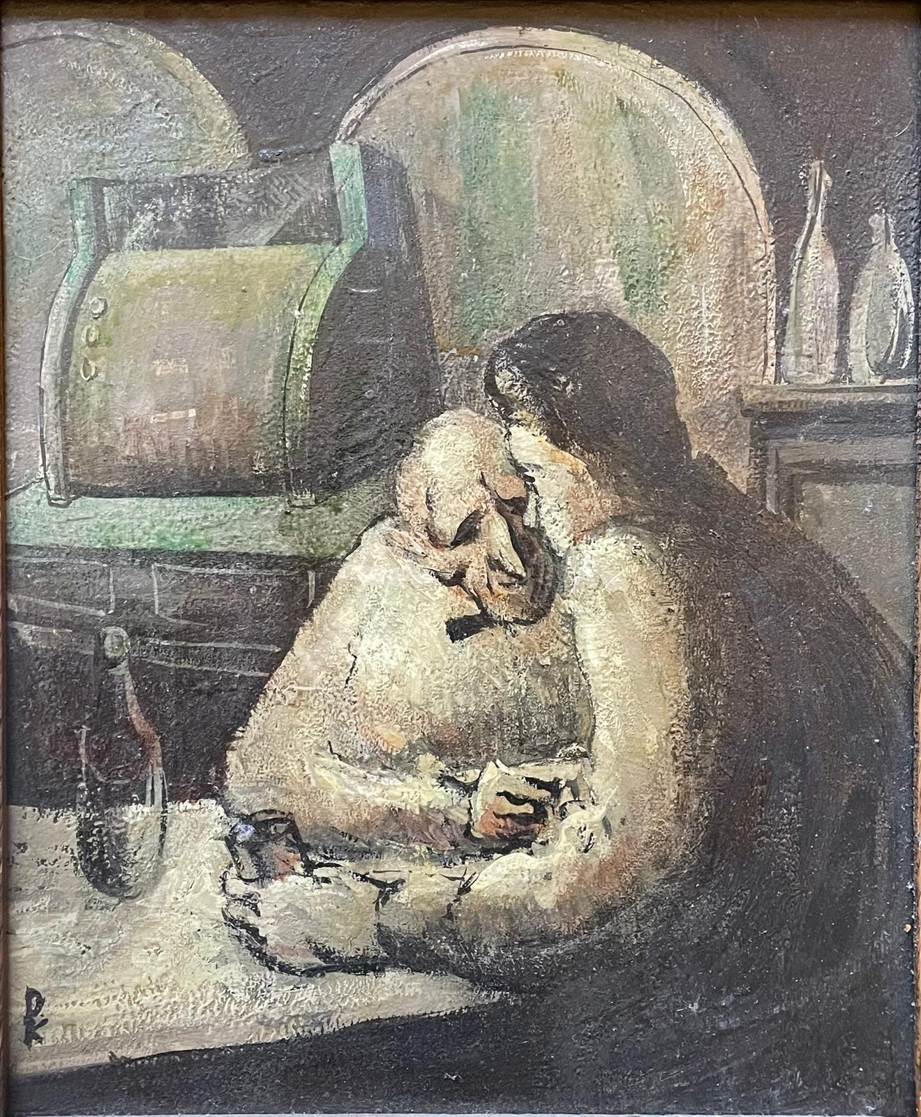 Impressionistisches Ölgemälde aus der Wpa-Ära von Philip Krevoruck  – Painting von PHILIP KREVORUCK