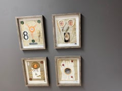 Surreal Contemporary Figurative Mixed-Media Collage Found-Object American