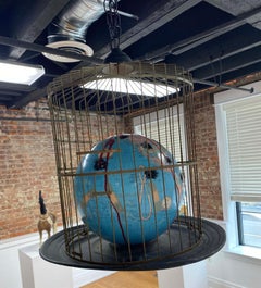 Surreal Contemporary Figurative Mixed-Media Sculpture Found-Object American