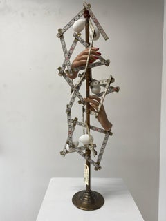 Surreal Contemporary Figurative Mixed-Media Sculpture Found-Object American