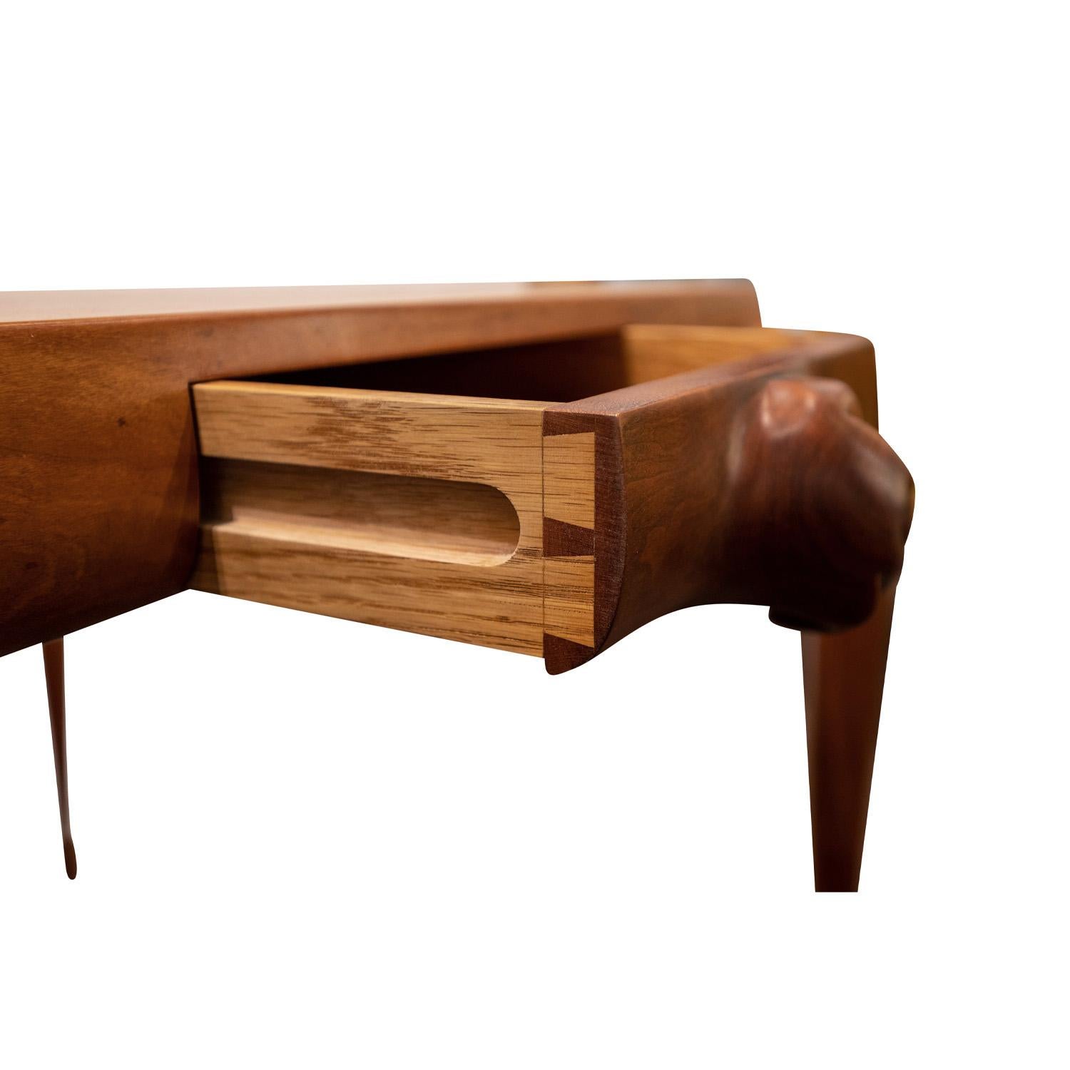 Hand-Crafted Philip LaVerne Important Sculpture Game Table with Carved Hands 1966, 'Signed'