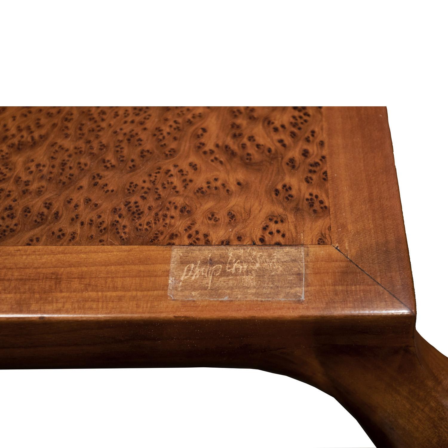 Philip LaVerne Important Sculpture Game Table with Carved Hands 1966, 'Signed' 2