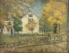 "New England Autumn" Philip Leslie Hale, American Impressionist Landscape House