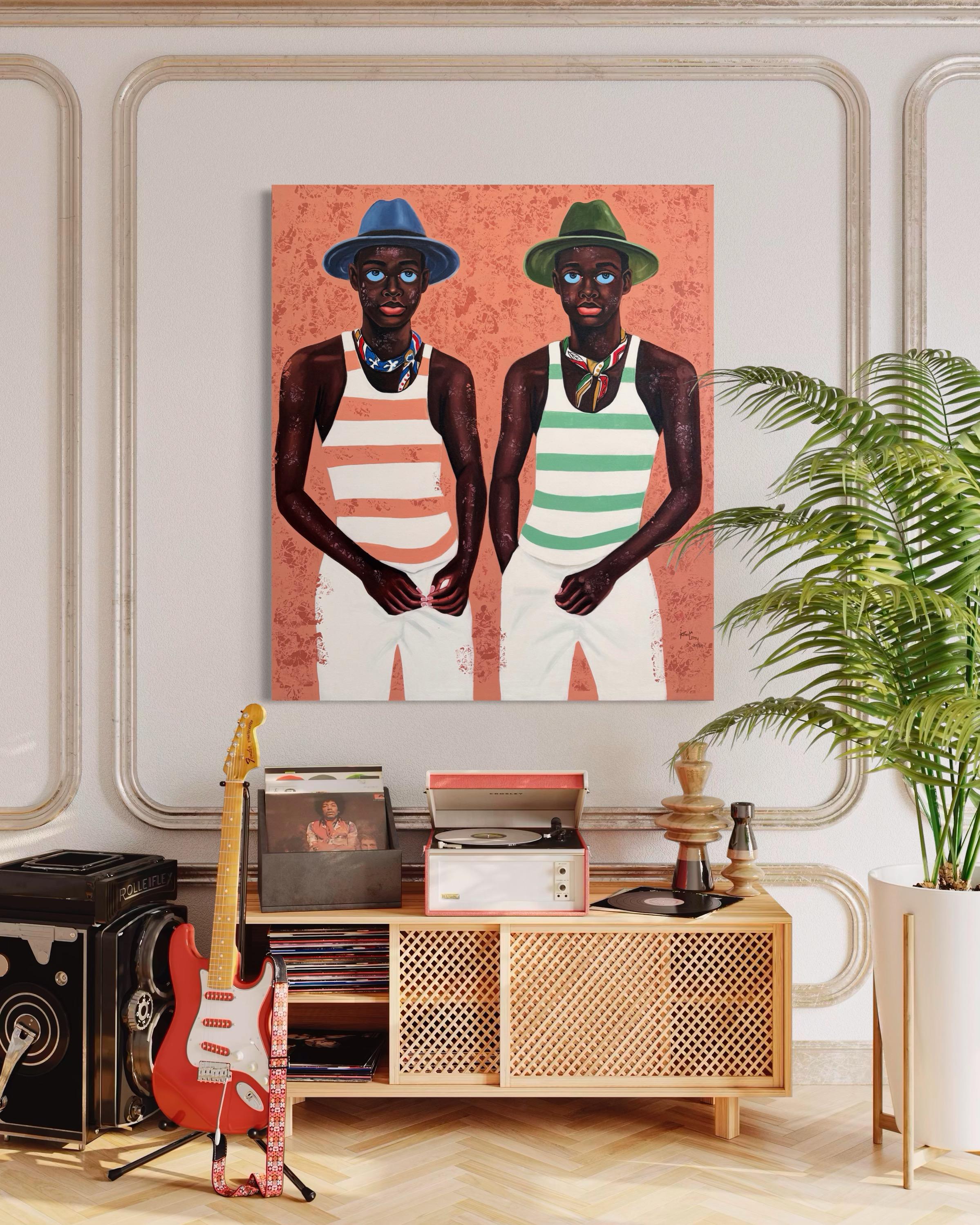 Hüter des Bruders (Zeitgenössisch), Painting, von Philip Letsu