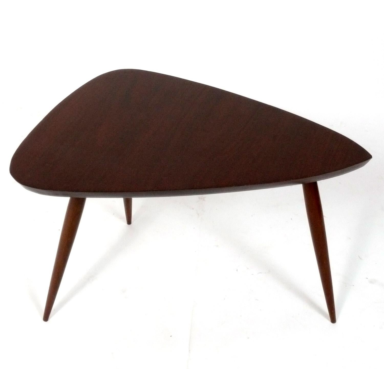Américain Philip Lloyds Powell Sculptural Tripod End Table Mid Century American Craft en vente