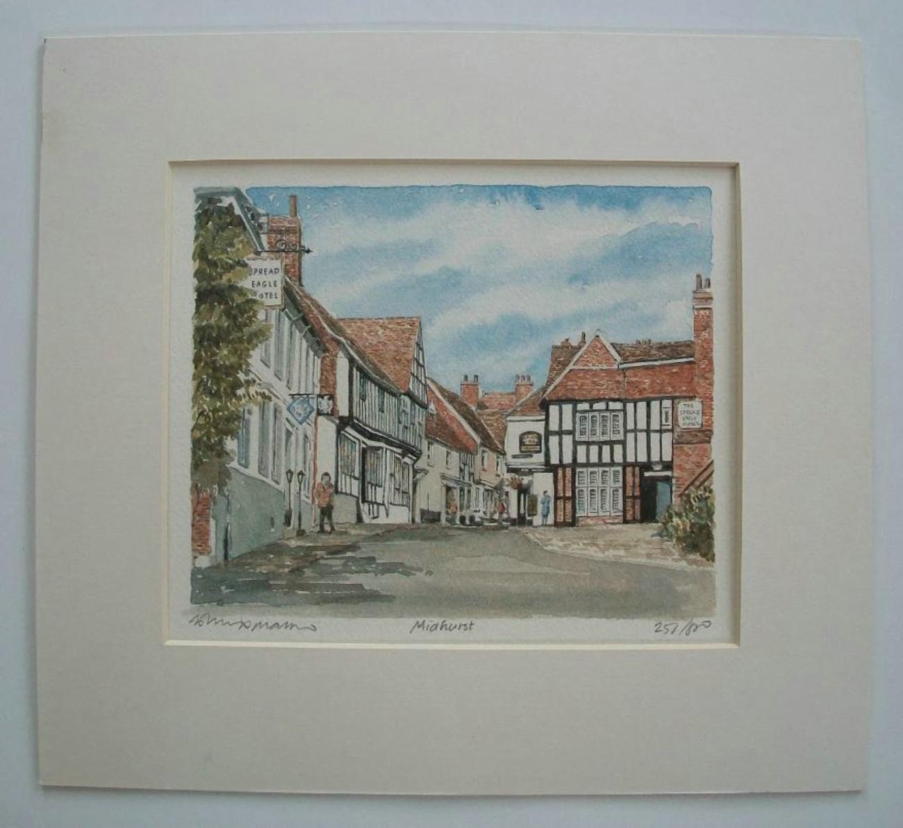 PHILIP MARTIN - 'MIDHURST' - Vintage Farbdruck - Signiert - K.K. - CIRCA 2000 im Angebot 3