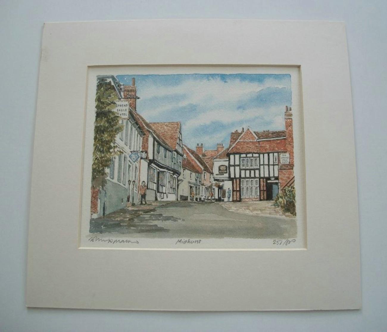 PHILIP MARTIN - 'MIDHURST' - Vintage Farbdruck - Signiert - K.K. - CIRCA 2000 im Angebot 2