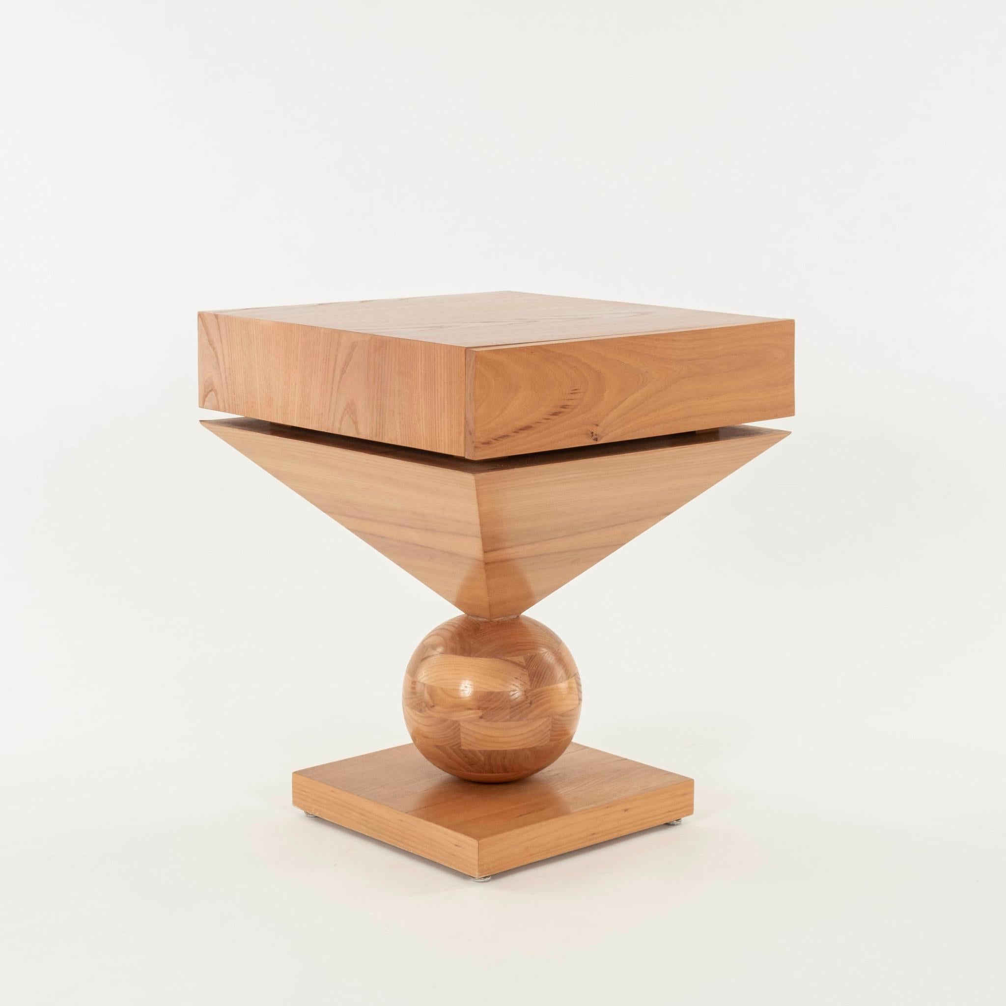 Philip Michael Wolfson Memphis Bauhaus Style Occasional Table In Good Condition For Sale In Houston, TX