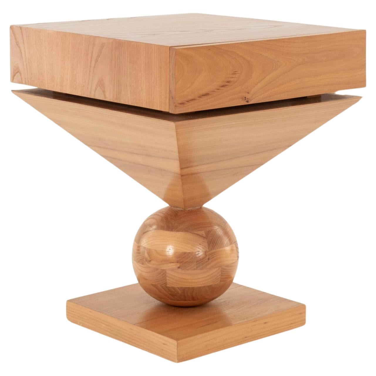 Philip Michael Wolfson Memphis Bauhaus Style Occasional Table For Sale