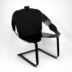 Philip Miller “Much Obliged” Sculptural Steel Springer Chair, California, 1992